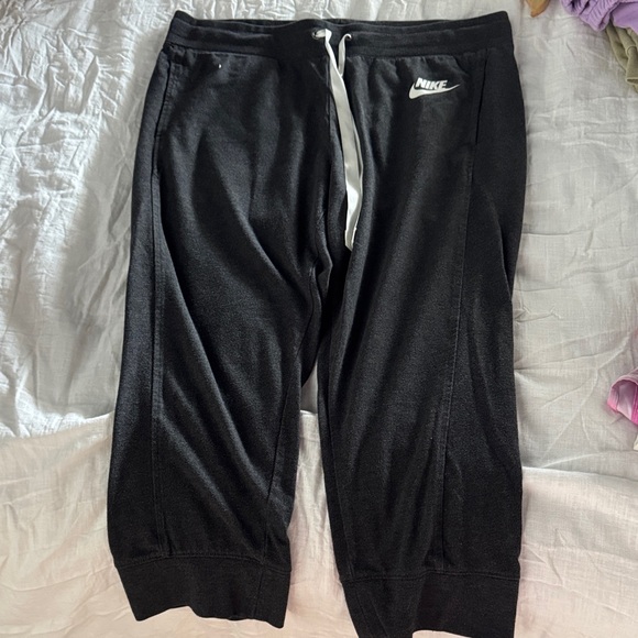 Nike Other - Nike Black and White Cropped Sweatpants